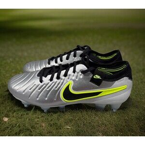 Nike Tiempo Legend 10 Elite Sg Pro Anti Clog Silver HF4375-002 Men Sz 4.5 NEW